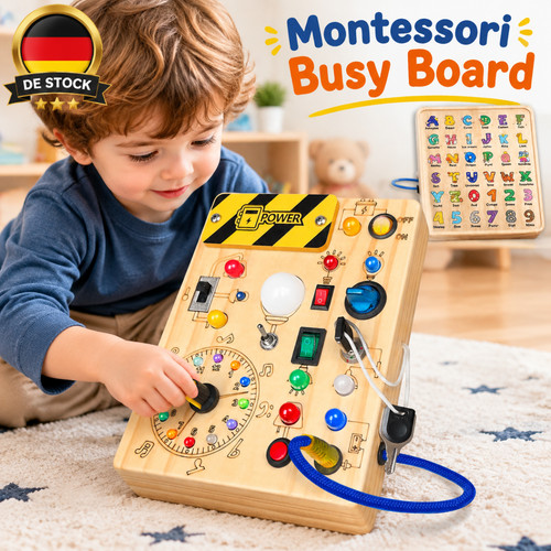 Led busy board montessori - led,