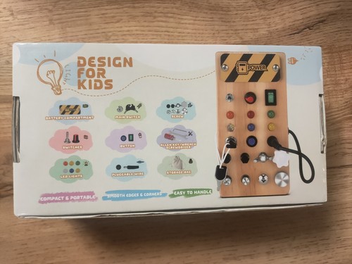Led busy board - board, montessori