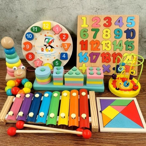 8in1 montessori holzspielzeug - 8in1,