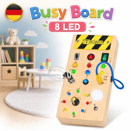 Led busy board montessori - led, board,montessori