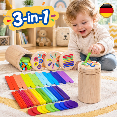 Montessori spielzeug 1 - montessori, 3-in-1