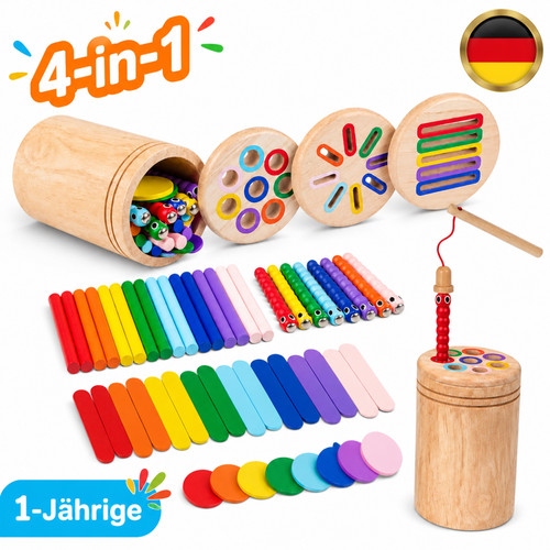 Montessori spielzeug 1 - spielzeug, 4-in-1