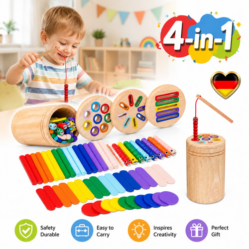 Montessori spielzeug - 4-in-1,