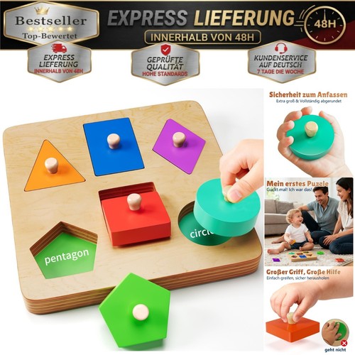 Montessori holzpuzzle 1 - montessori,