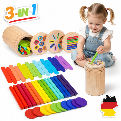 Montessori spielzeug ab - 3-in-1,