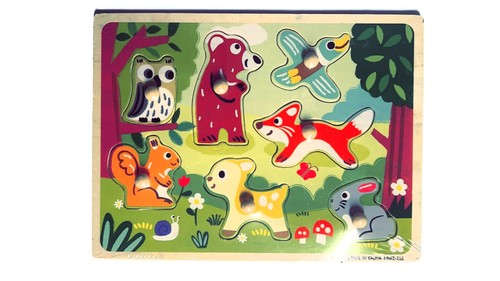 Montessori holz steckpuzzle - montessori, holz-steckpuzzle