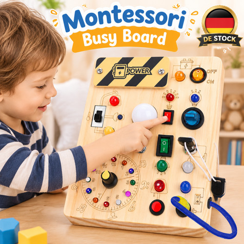 Led busy board montessori - led,