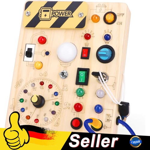 Led busy board montessori - board,