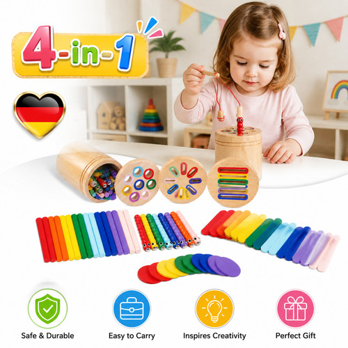 Montessori spielzeug - 4-in-1,