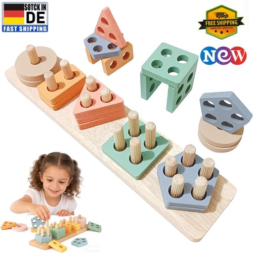 Holz montessori spielzeug 1 - holz, ab
