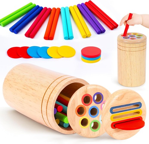Farbsortierspiel holzspielzeug - farbsortierspiel,